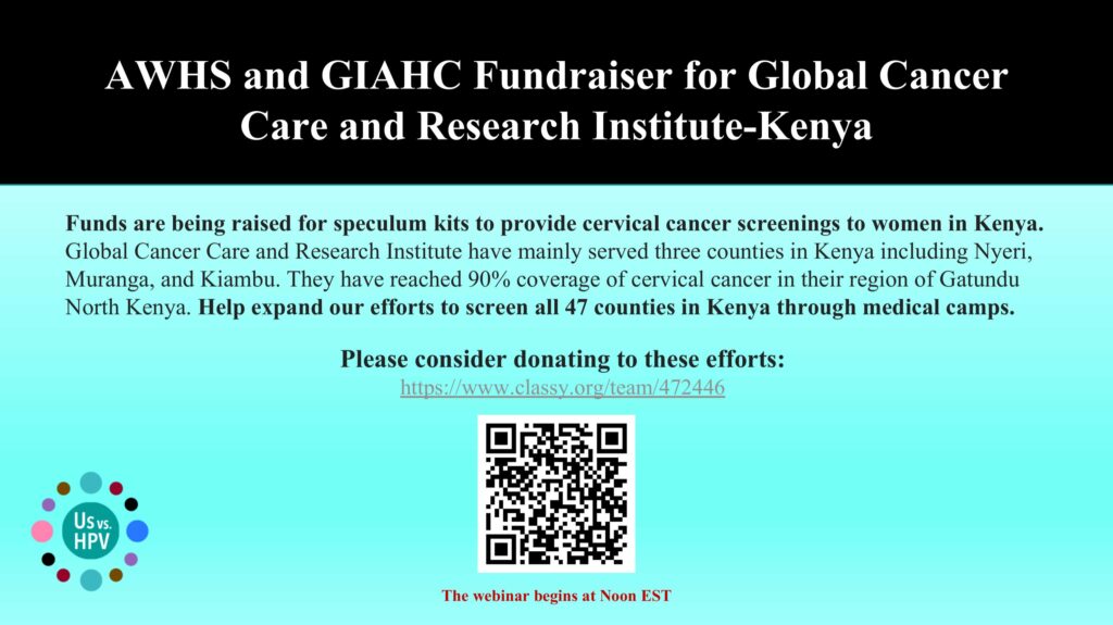 AWHS and GIAHC Fundraiser for Global Cancer Care and Research Institute-Kenya